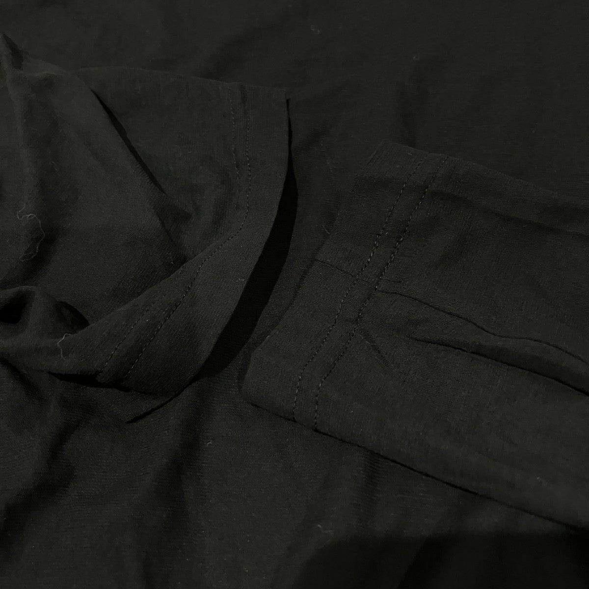 YOHJI YAMAMOTO 22SSシースルーアシンメトリーカットソーFG-T08-071 古着・中古-6枚目のアイテム画像