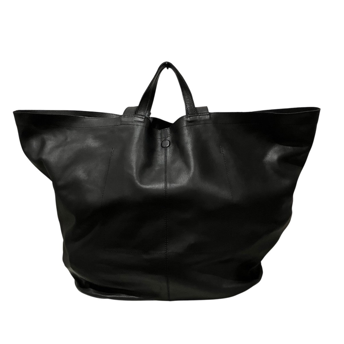 Morphee(モルフェ) DOUBLE TOTE (XXL)レザートートバッグ ブラック