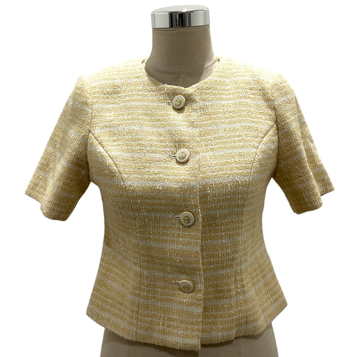 【Louise Classic Tweed Jacket】半袖ツイードジャケット1251307141
