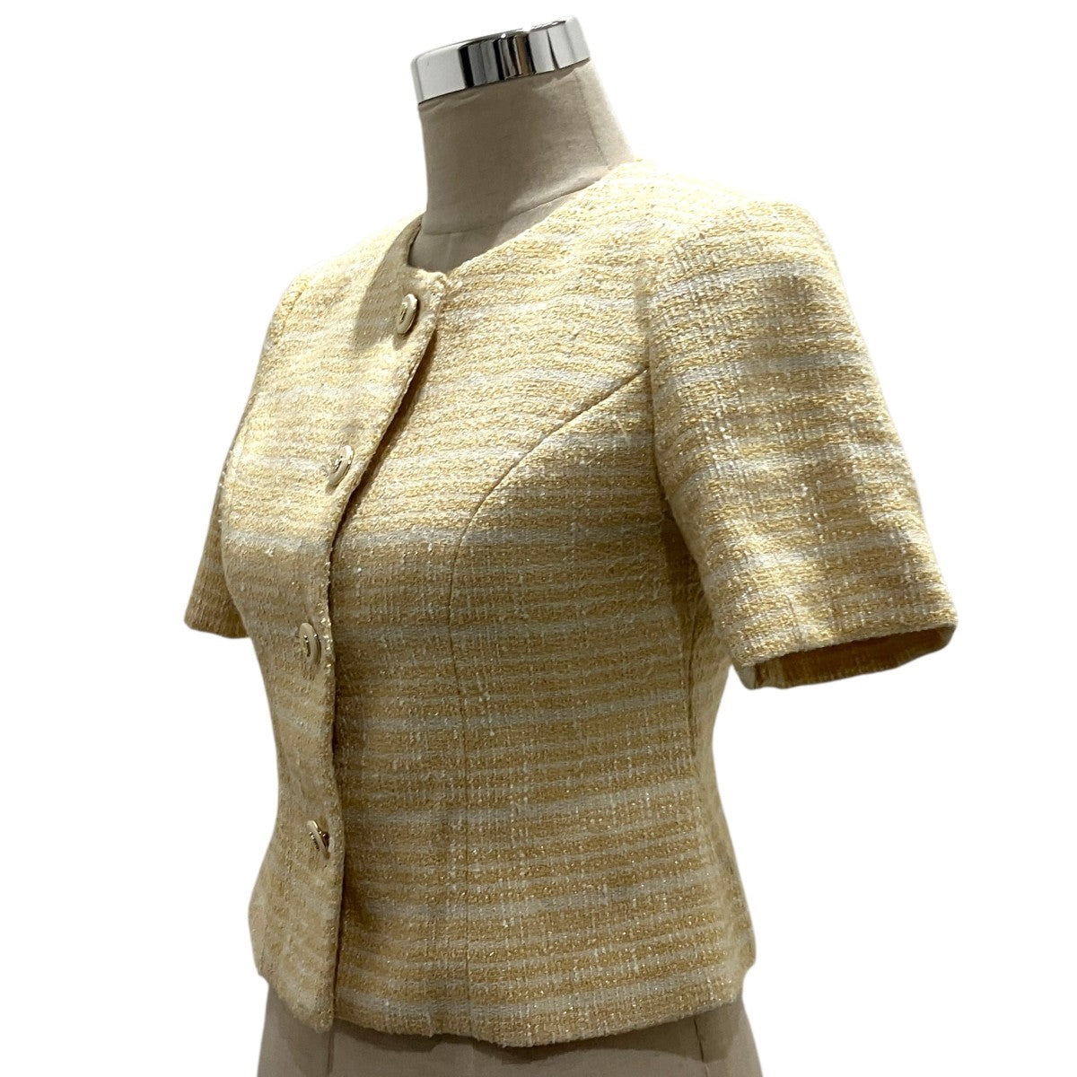 【Louise Classic Tweed Jacket】半袖ツイードジャケット1251307141