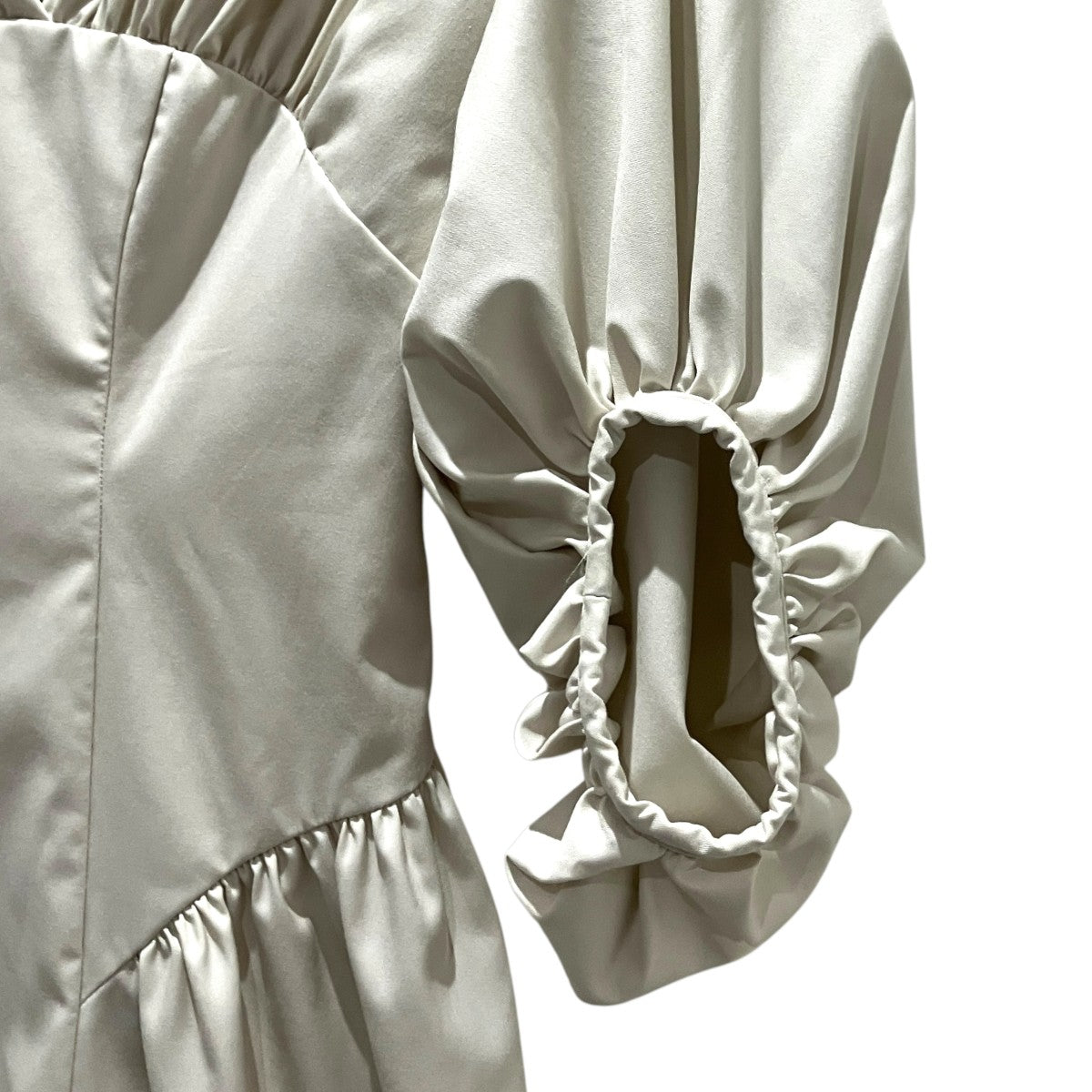 【Gathered Sleeve Dress】スリーブワンピース1261305057