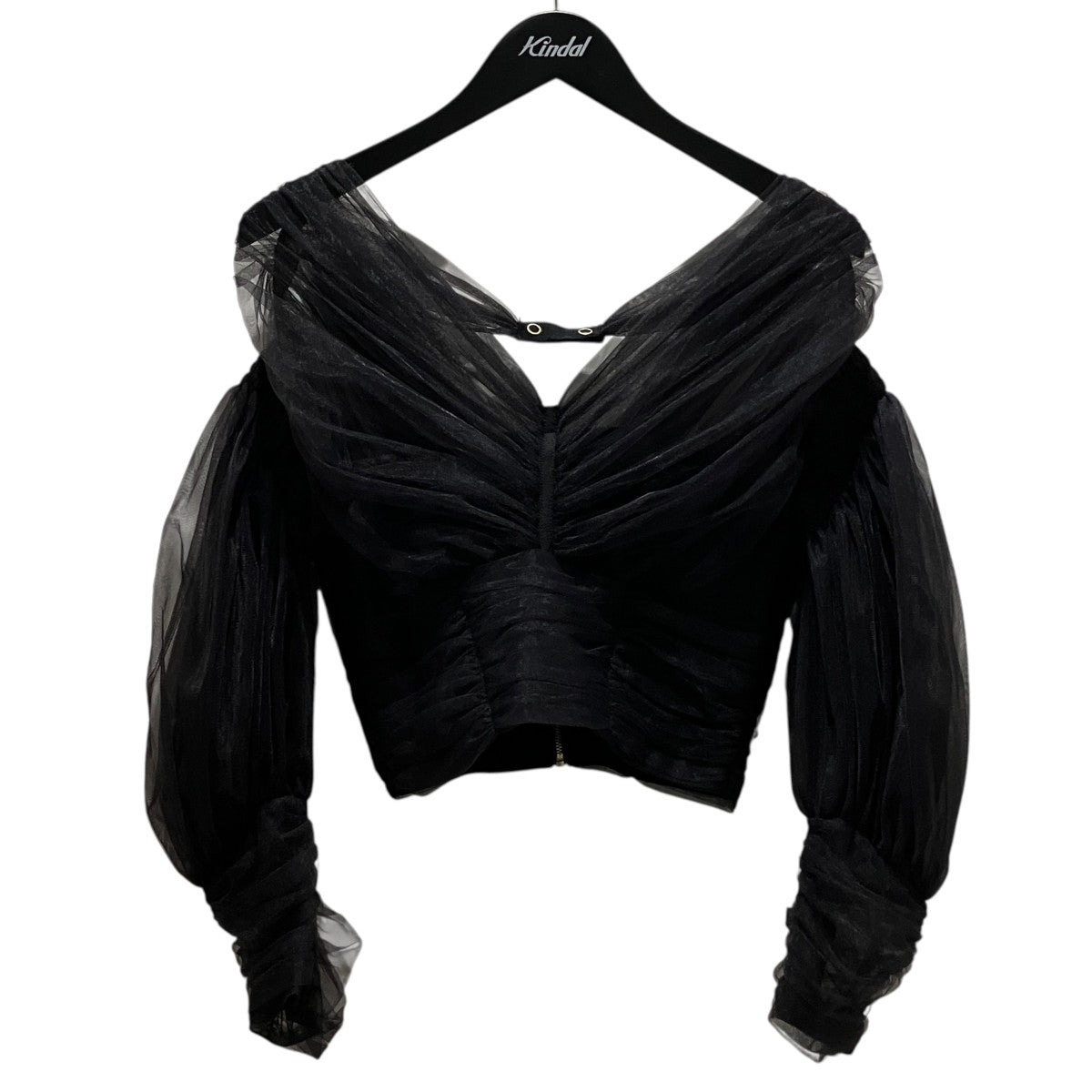 【MUTTON SLEEVE TULLE BLOUSE】シースルーブラウスFTC222-0102