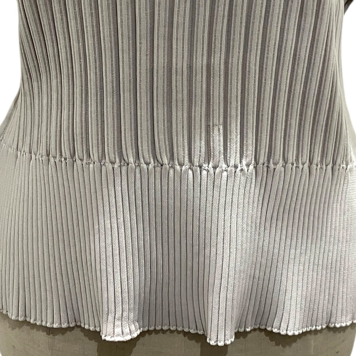 【FLUTED LONG SLEEVE TOP】リブニットCF002KN050