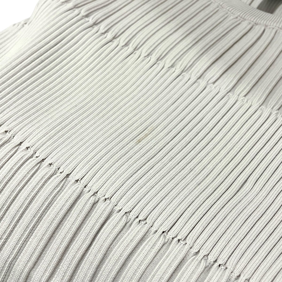 【FLUTED LONG SLEEVE TOP】リブニットCF002KN050