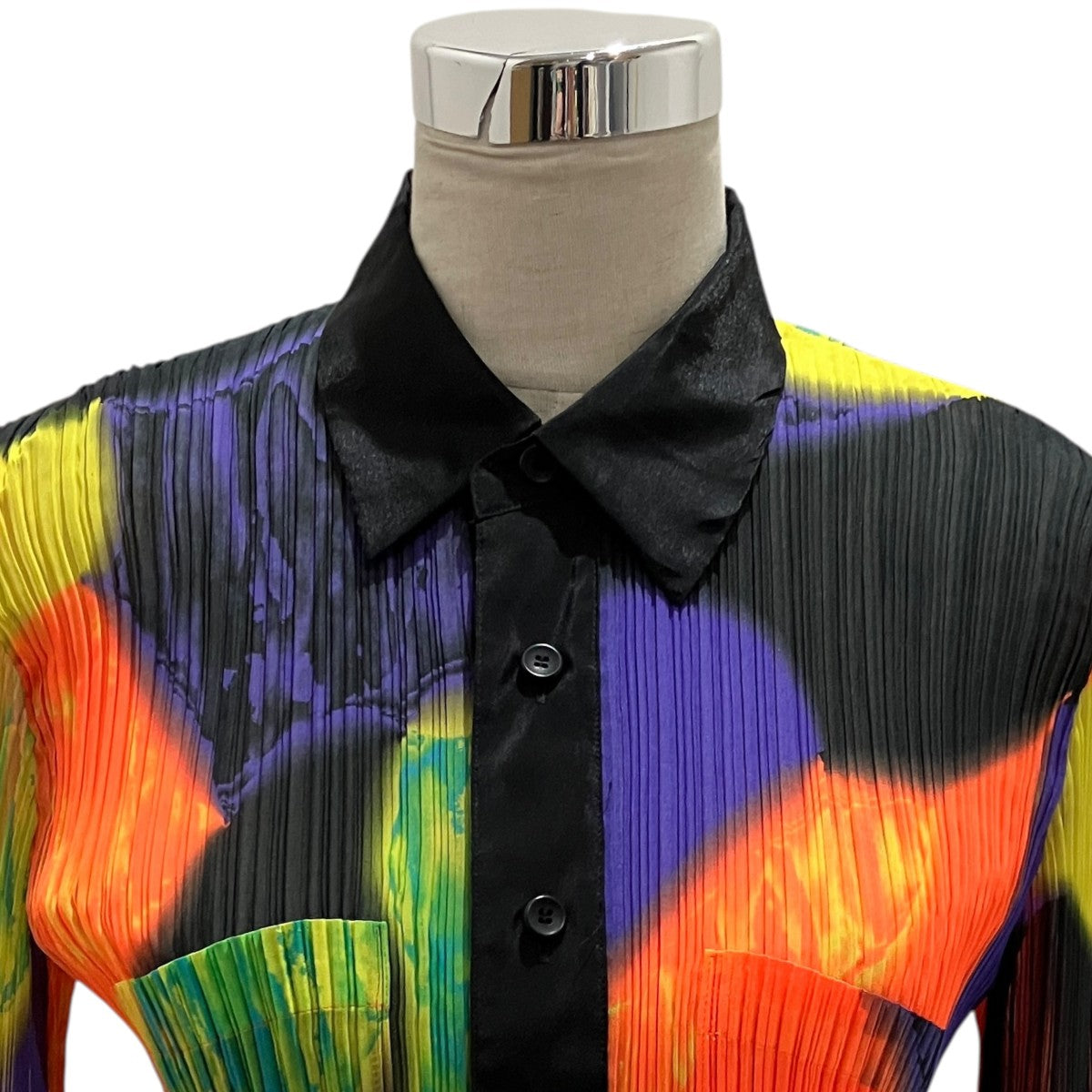 ISSEY MIYAKE(イッセイミヤケ) マルチカラーブラウスIM61-FJ810 IM61