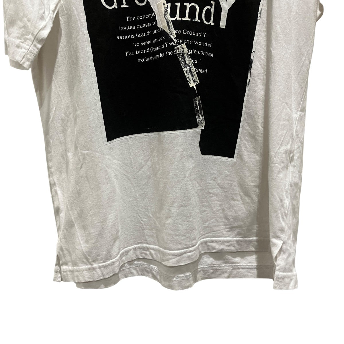 GROUND Y プリントTシャツGG-T53-061 古着・中古-4枚目のアイテム画像