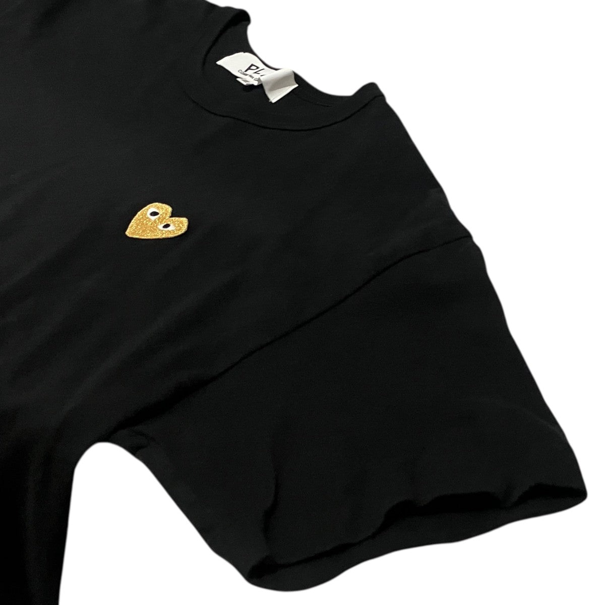 【T-Shirt With Gold Emblem Black】半袖TシャツAX-T216