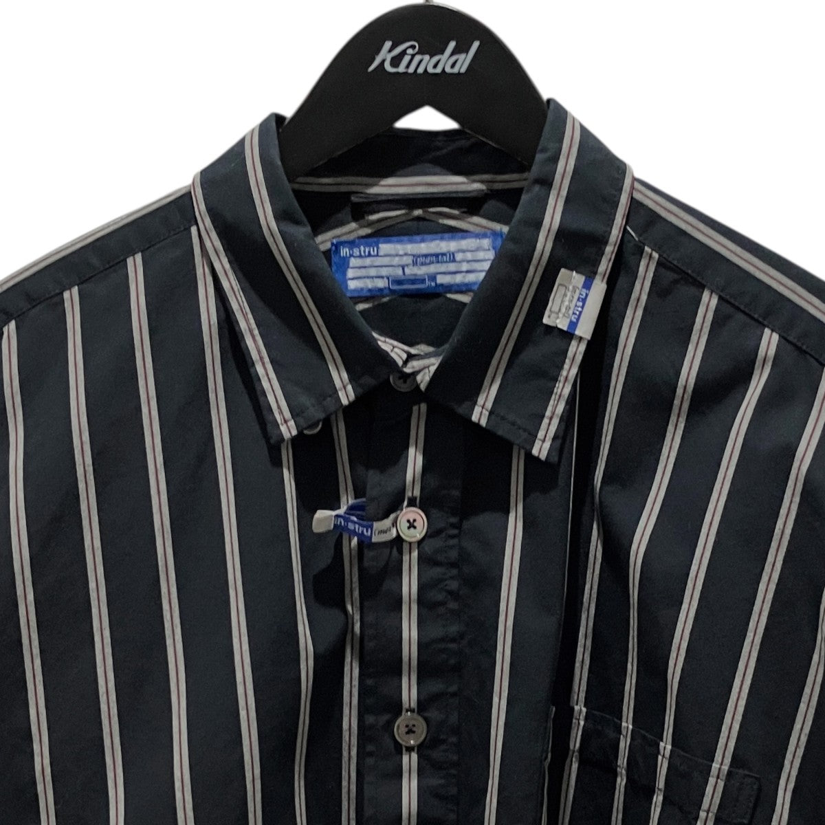 【Cotton High Density Stripe Long-sleeve Shirt】長袖シャツI16SH111