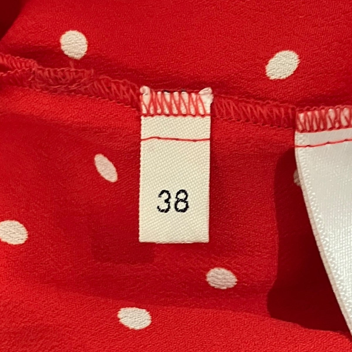 CELINE ドットプリーツスカート2J056171D 古着・中古-6枚目のアイテム画像