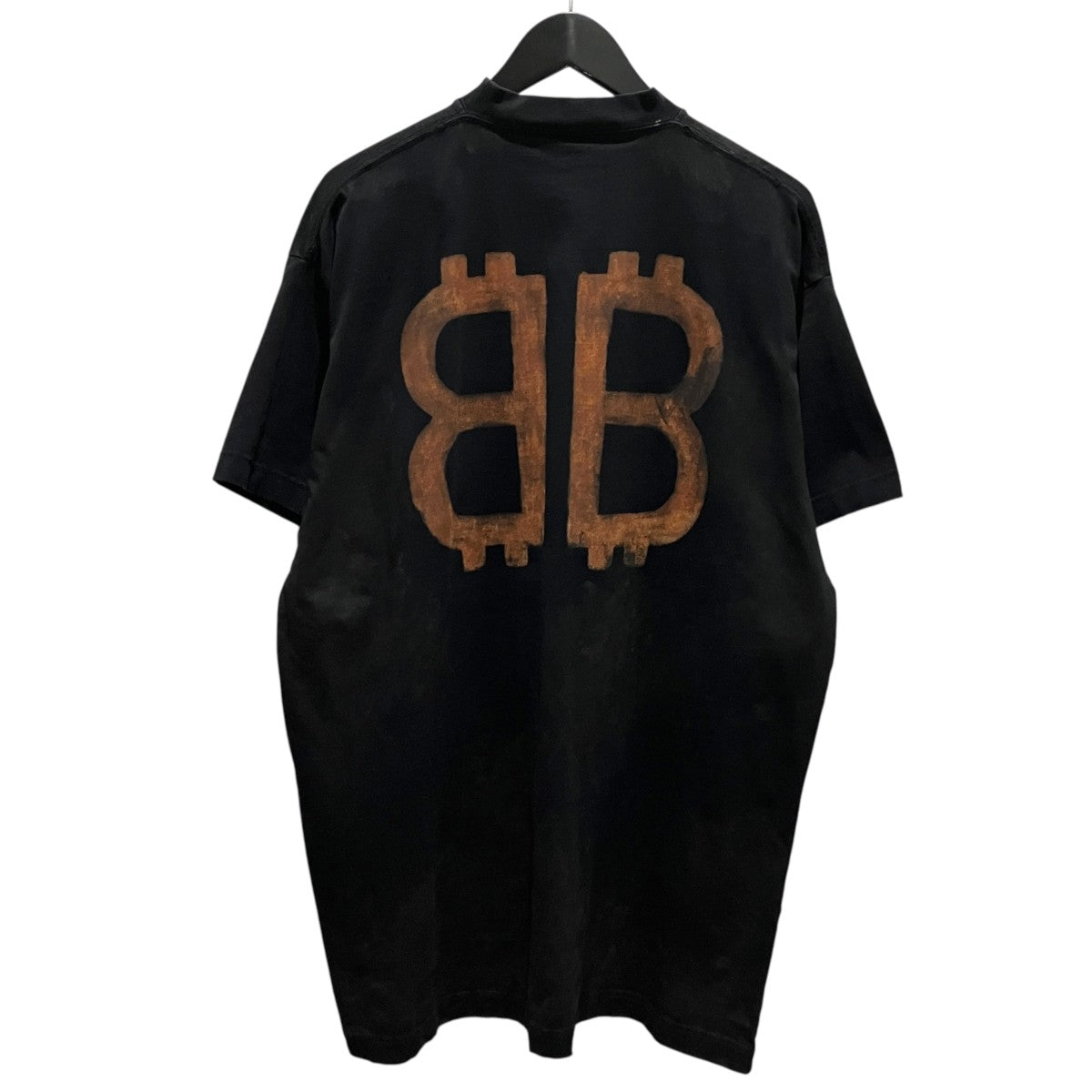 【BB CRYPTO ROGO TEE】ヴィンテージ加工オーバーサイズ半袖Tシャツ739028 T0VN8