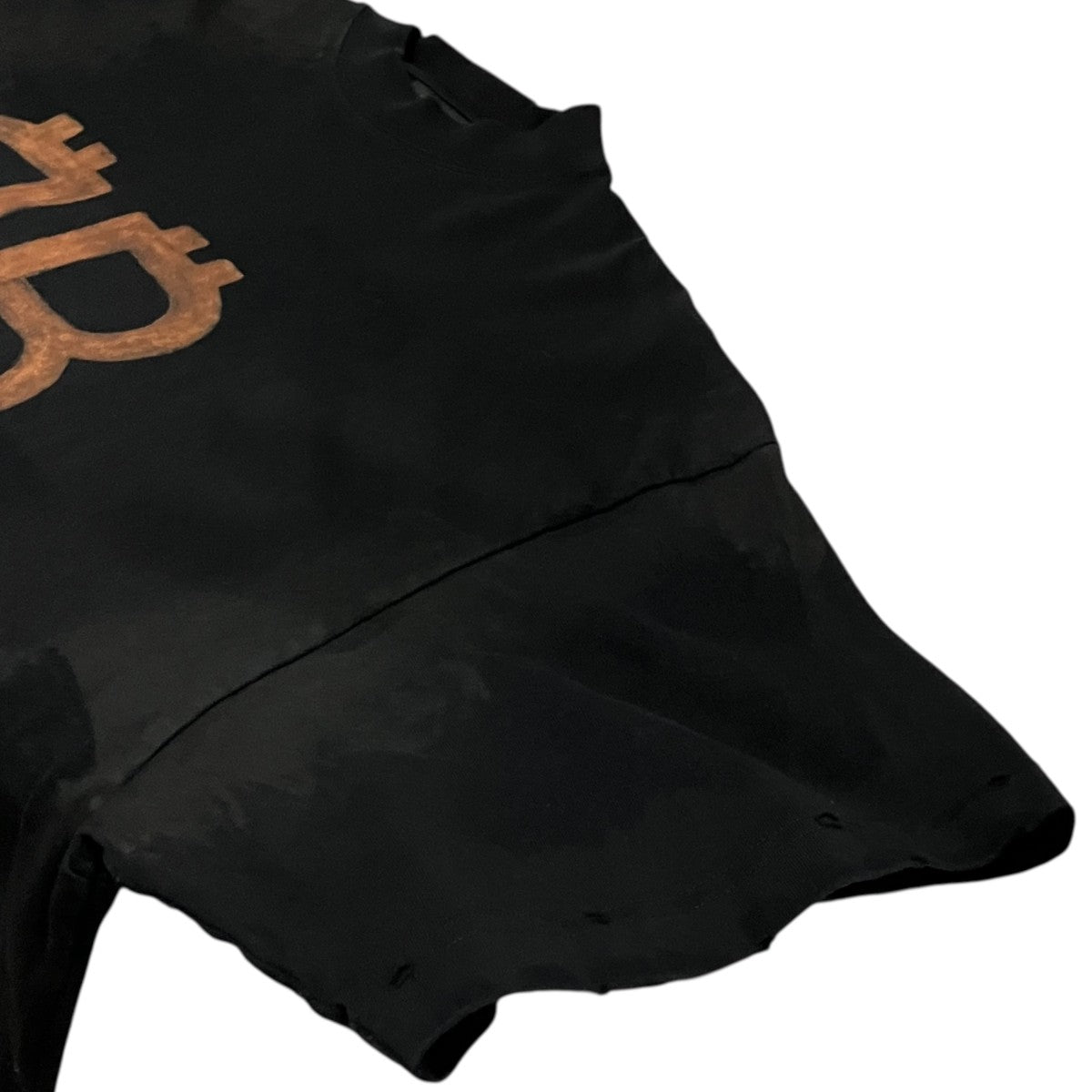 【BB CRYPTO ROGO TEE】ヴィンテージ加工オーバーサイズ半袖Tシャツ739028 T0VN8