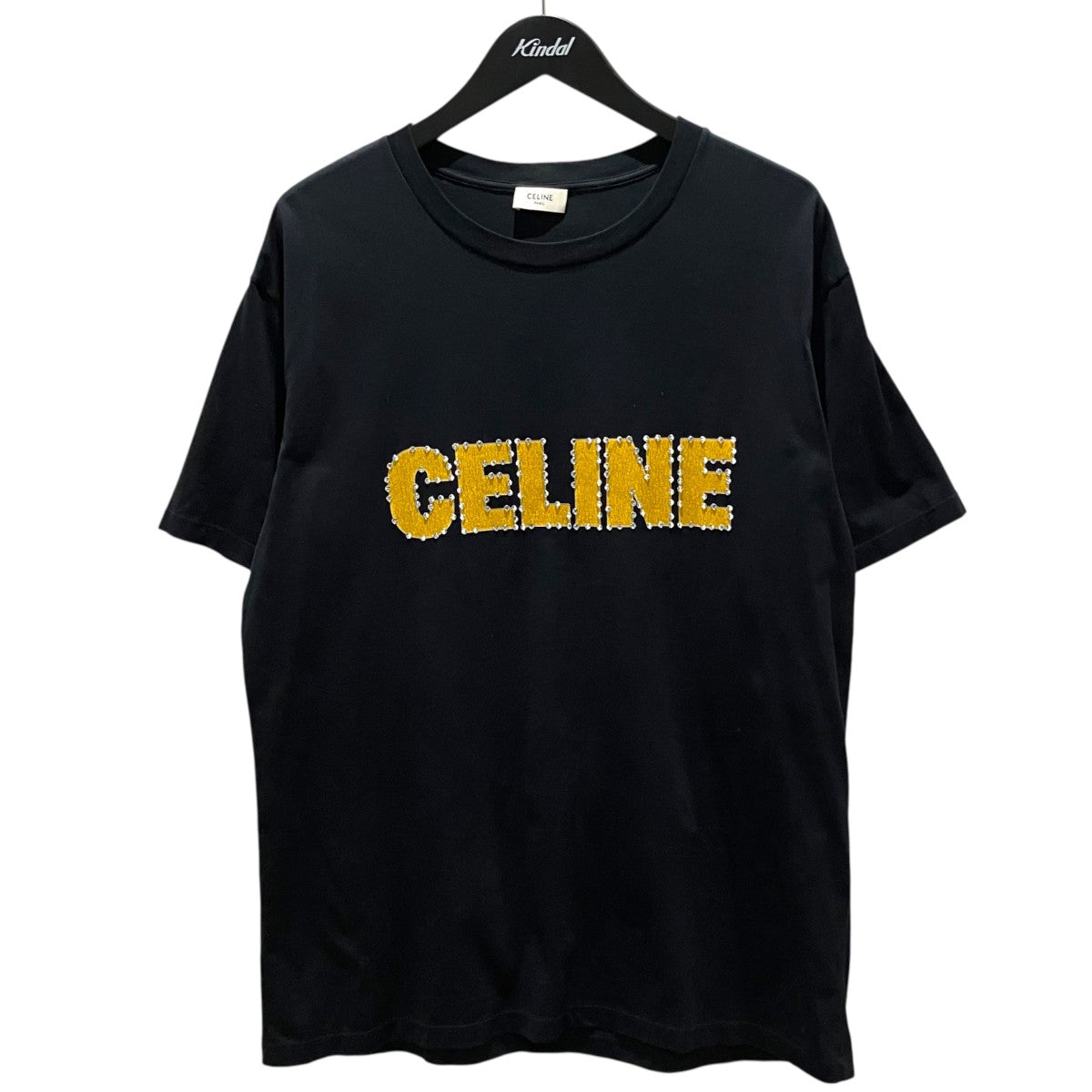 23SSロゴラインストーン半袖Tシャツ2X15M671Q