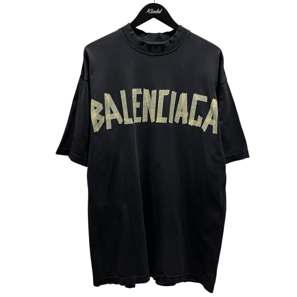 テープロゴダメージ半袖Tシャツ739784 T0VA9