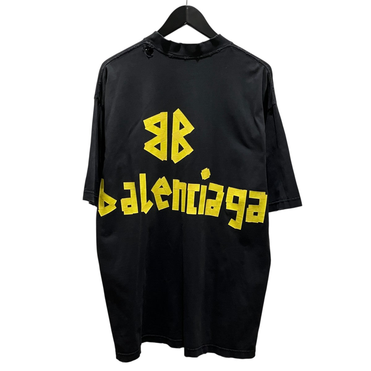 テープロゴダメージ半袖Tシャツ739784 T0VA9