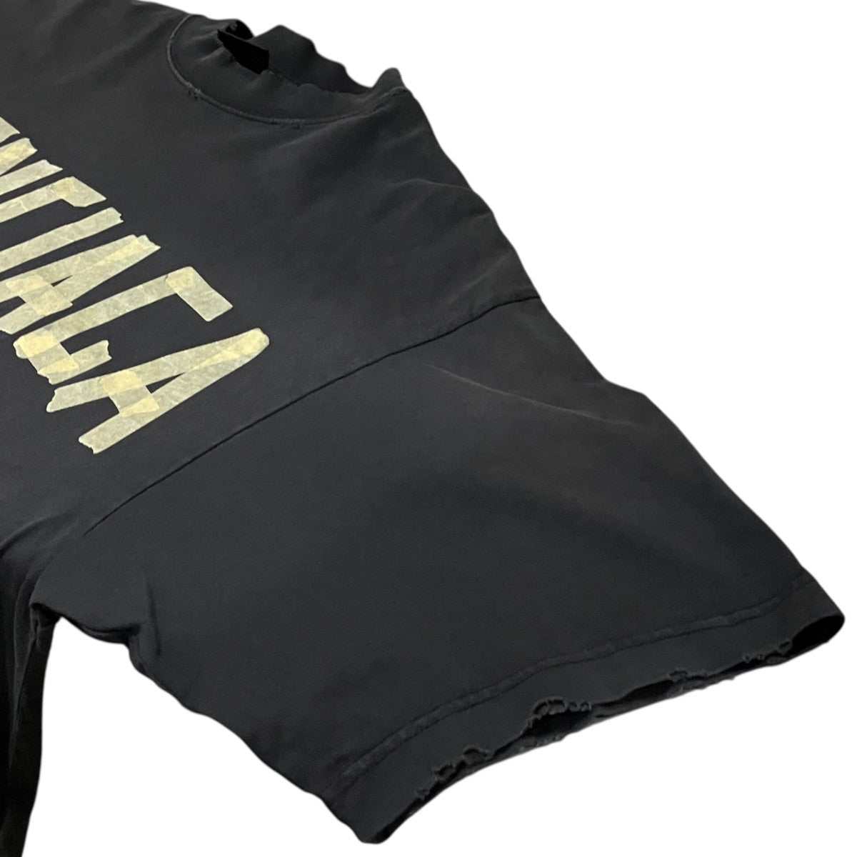 テープロゴダメージ半袖Tシャツ739784 T0VA9