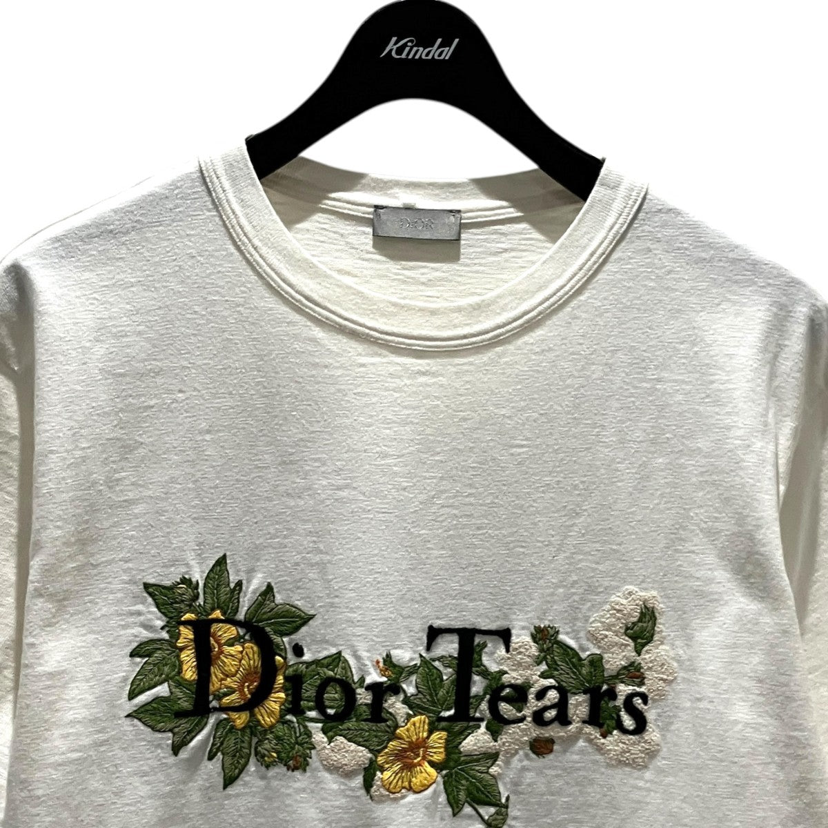DIOR×Denim Tears ロゴ刺繍半袖Tシャツ393J69610849 393J69610849