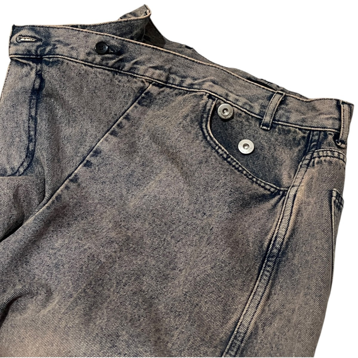 【2way Asymmetry Tuck Denim】デニムパンツ21252465209