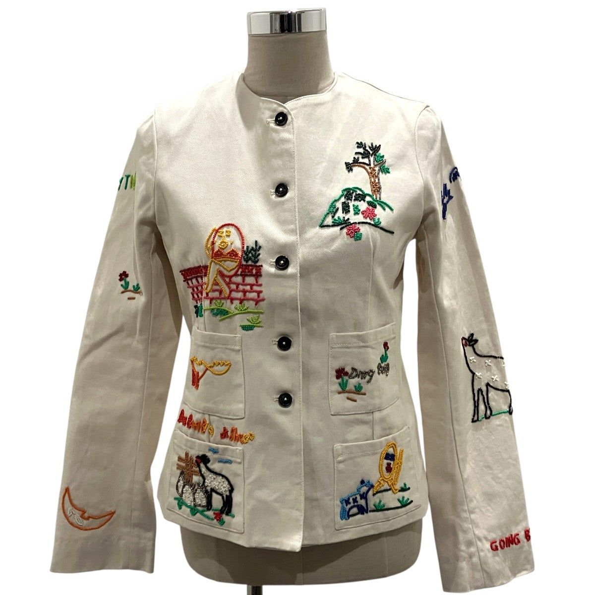 【Beaded Nursery Rhyme Jacket】ノーカラービーズジャケット