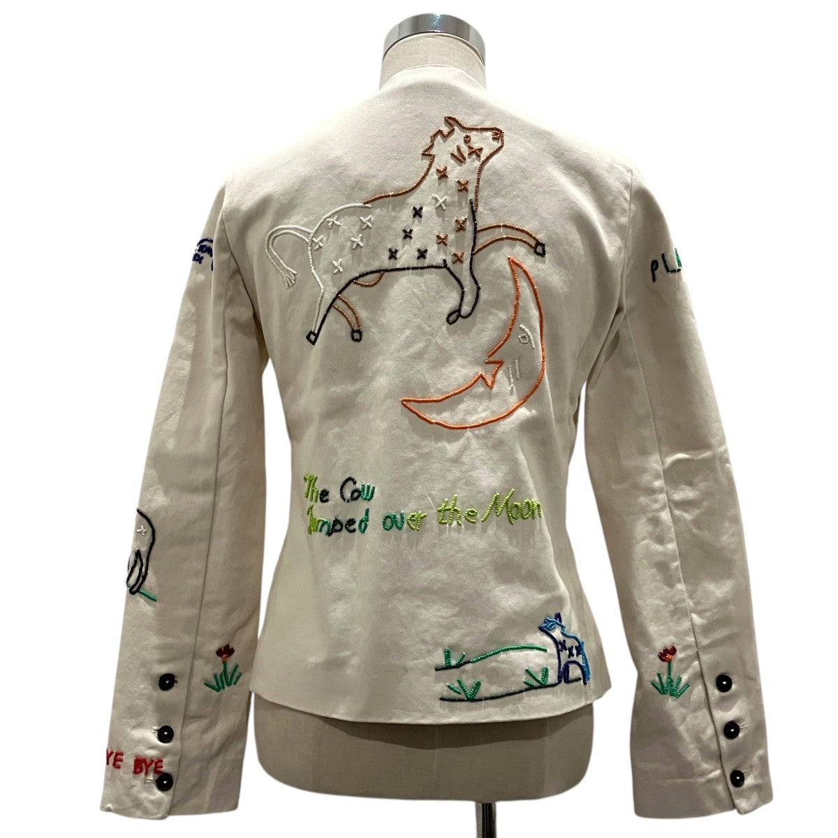【Beaded Nursery Rhyme Jacket】ノーカラービーズジャケット