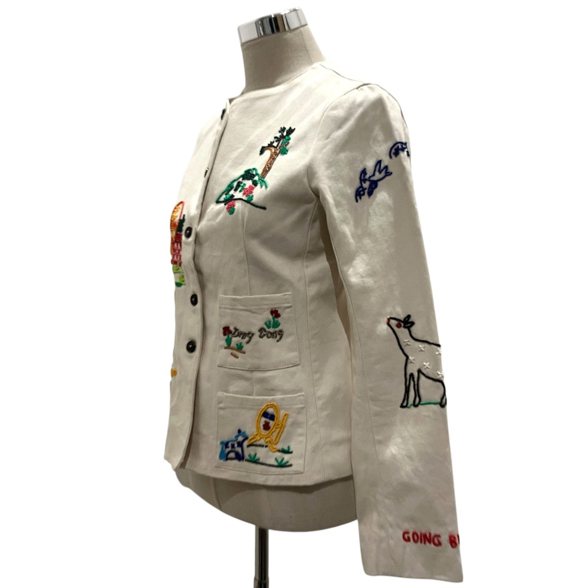 【Beaded Nursery Rhyme Jacket】ノーカラービーズジャケット