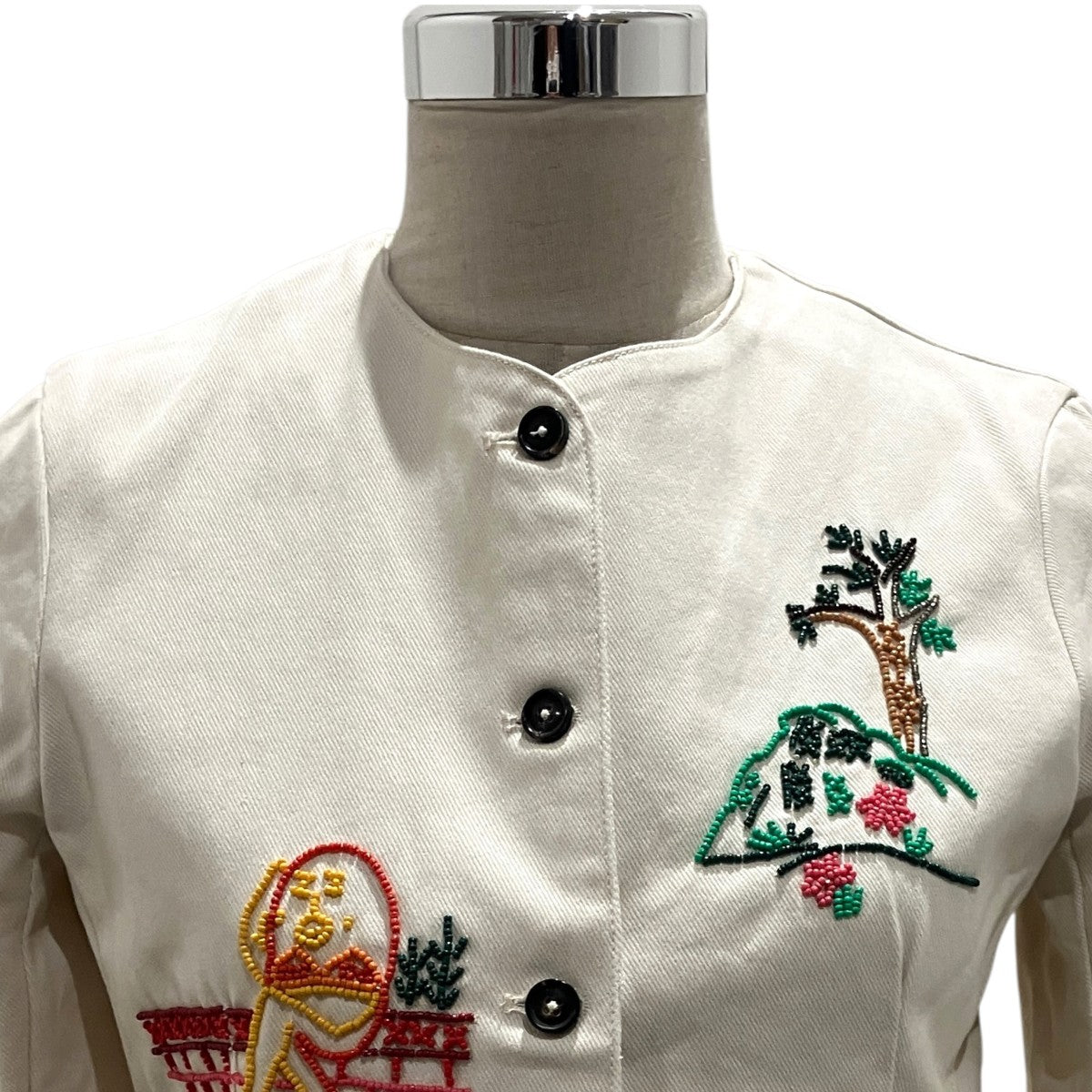 【Beaded Nursery Rhyme Jacket】ノーカラービーズジャケット