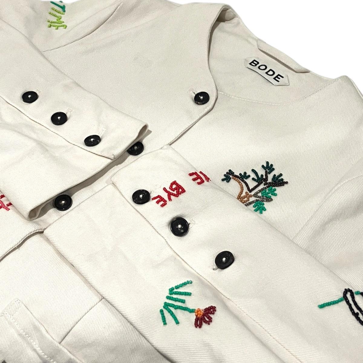 【Beaded Nursery Rhyme Jacket】ノーカラービーズジャケット