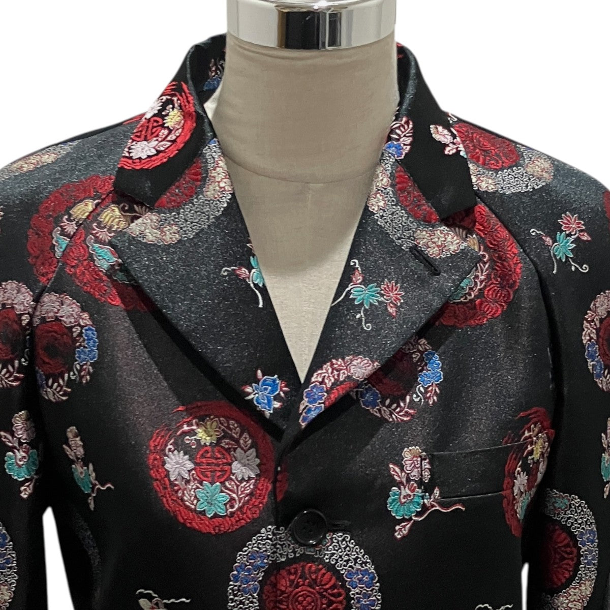 25SS6本袖刺繍エステルジャケットGO-J031
