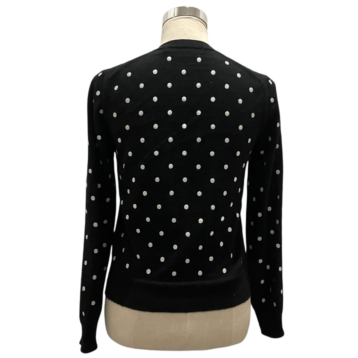 COMME des GARCONS COMME des GARCONS 25AWドット エンブロイダリー クルーネック カーディガンRP-N513 古着・中古-2枚目のアイテム画像