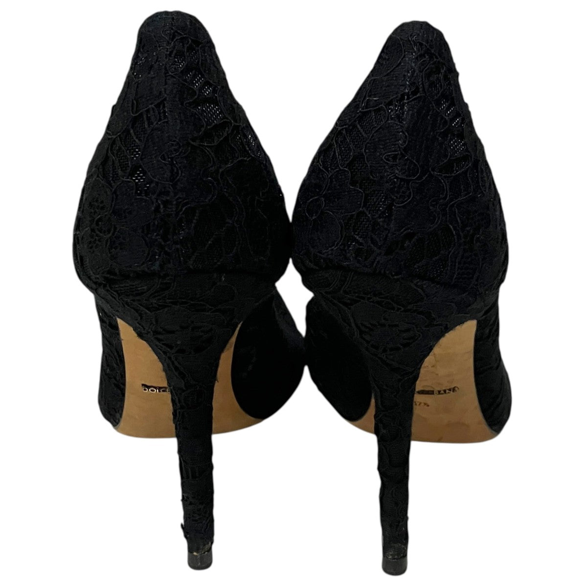 DOLCE ＆ GABBANA レースヒールパンプス 古着・中古-3枚目のアイテム画像