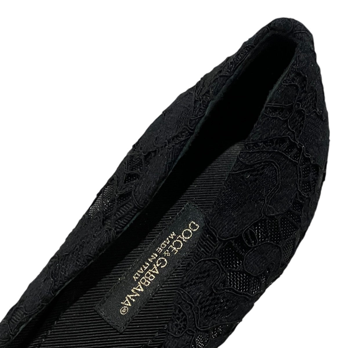 DOLCE ＆ GABBANA レースヒールパンプス 古着・中古-8枚目のアイテム画像