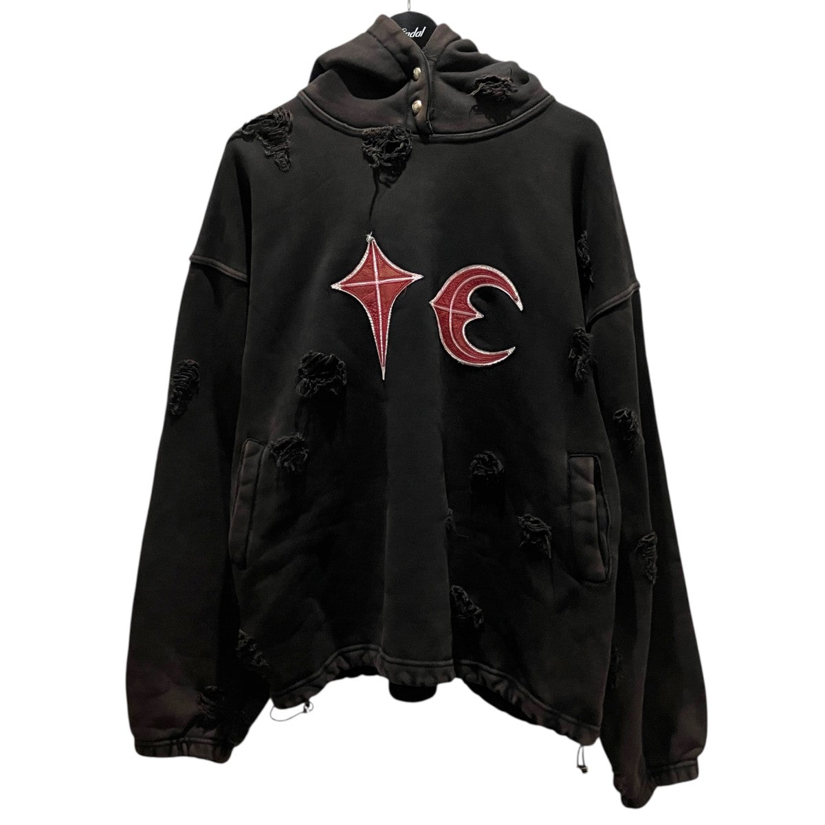 THUG CLUB ダメージ加工プルオーバーパーカーTC24SS0401 古着・中古-1枚目のアイテム画像