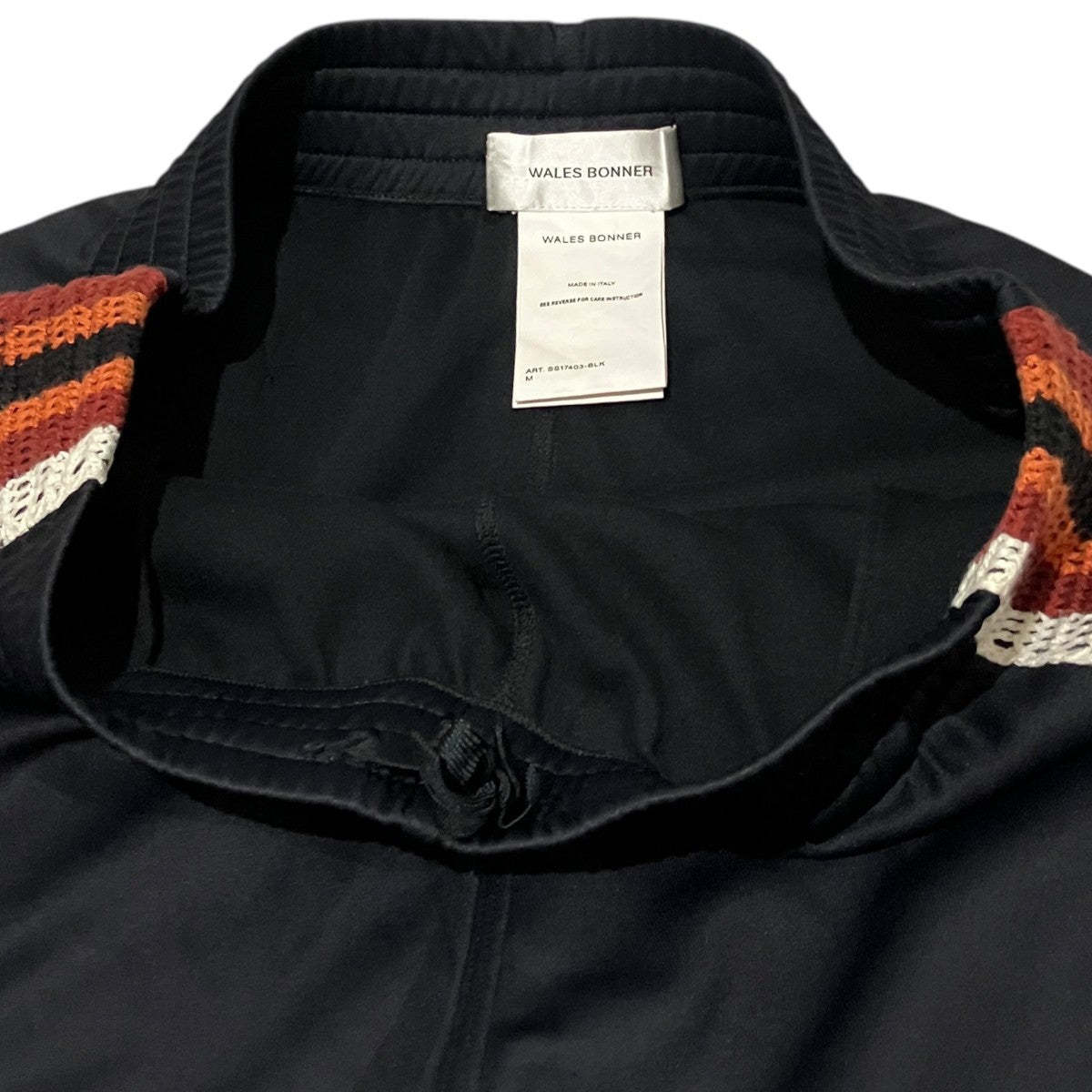 WALES BONNER サイドライントラックパンツSS17403-BLK 古着・中古-5枚目のアイテム画像