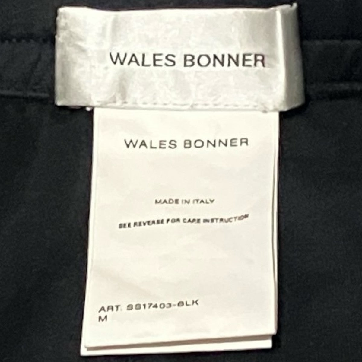 WALES BONNER サイドライントラックパンツSS17403-BLK 古着・中古-7枚目のアイテム画像