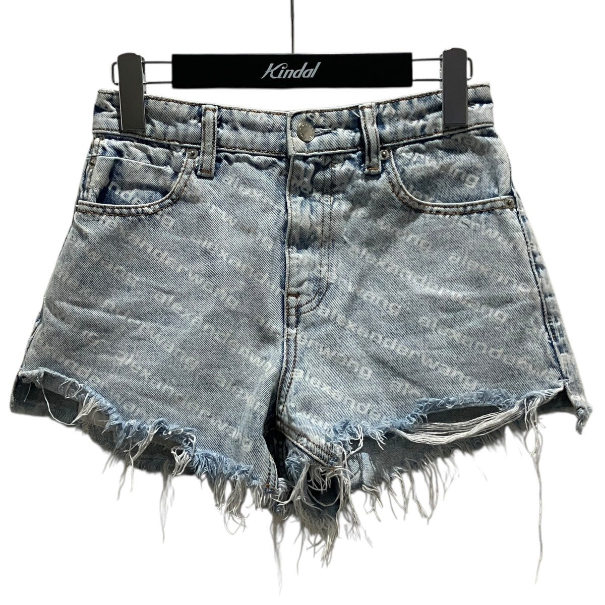 ALEXANDER WANG ロゴデニムハーフパンツ4DC2204781 古着・中古-1枚目のアイテム画像