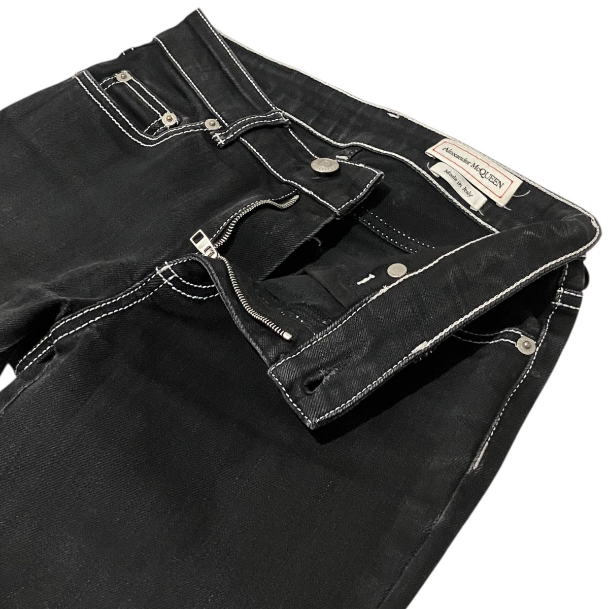 ALEXANDER McQUEEN デニムパンツ610458 QMAAR 古着・中古-5枚目のアイテム画像