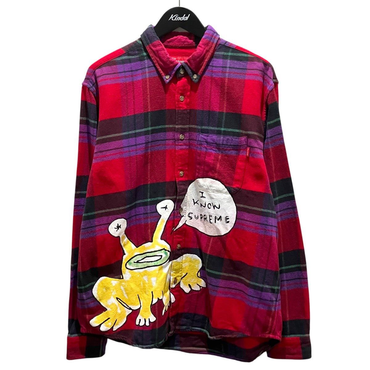 Supreme 【Daniel Johnston Plaid Shirt】チェックシャツ 古着・中古-1枚目のアイテム画像