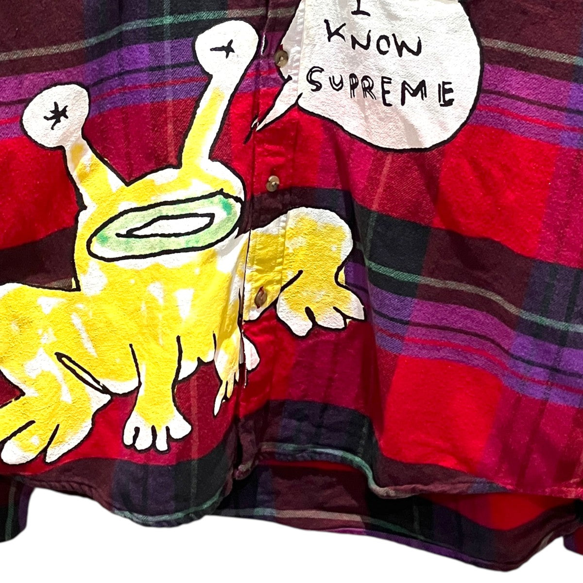 Supreme 【Daniel Johnston Plaid Shirt】チェックシャツ 古着・中古-4枚目のアイテム画像