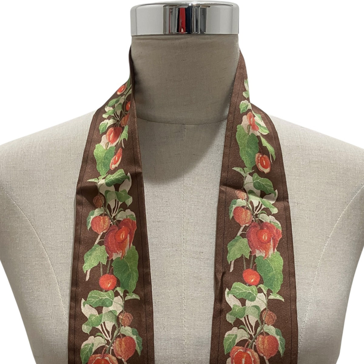 【AUTUMN FLOWER BANDEAU】シルクスカーフ
