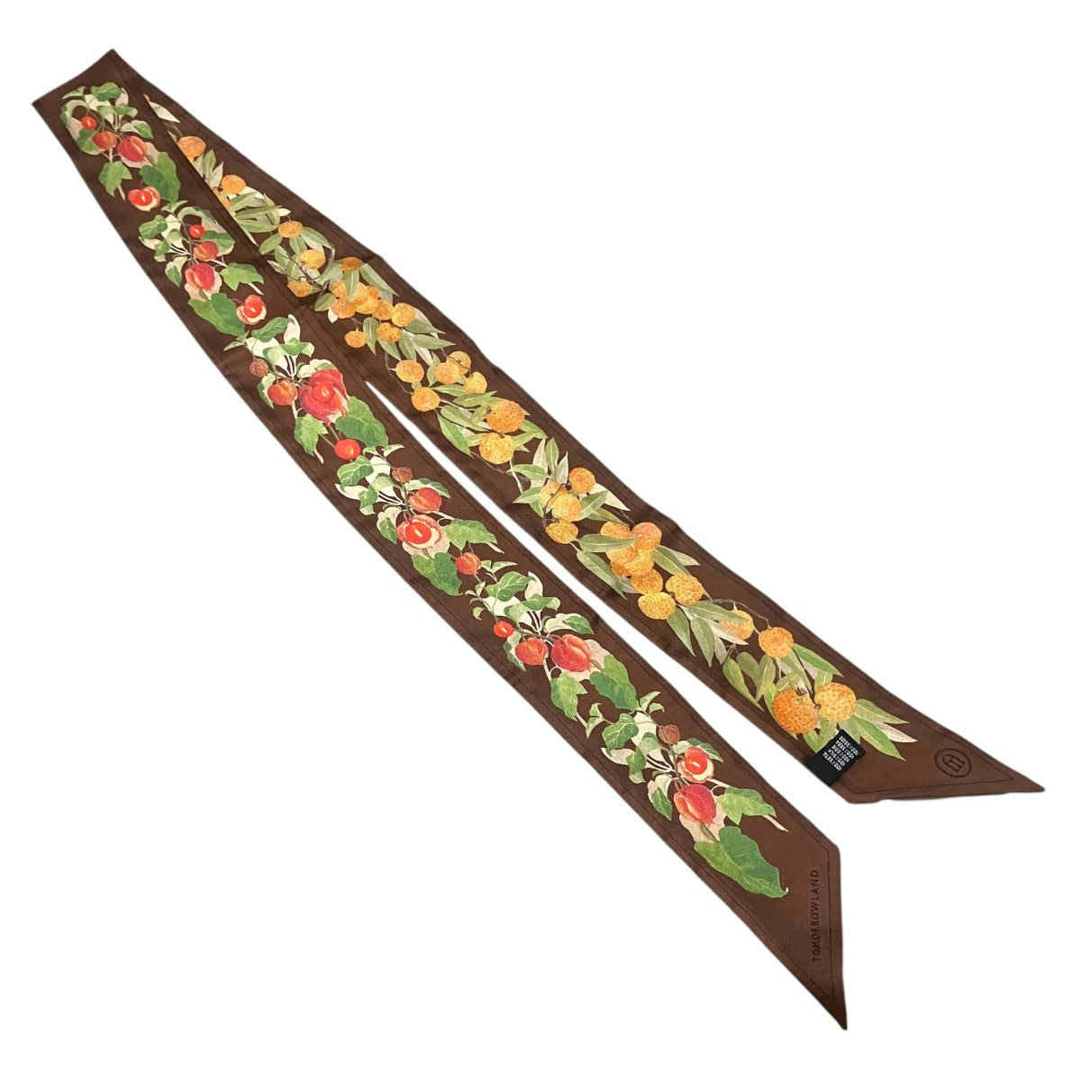 【AUTUMN FLOWER BANDEAU】シルクスカーフ