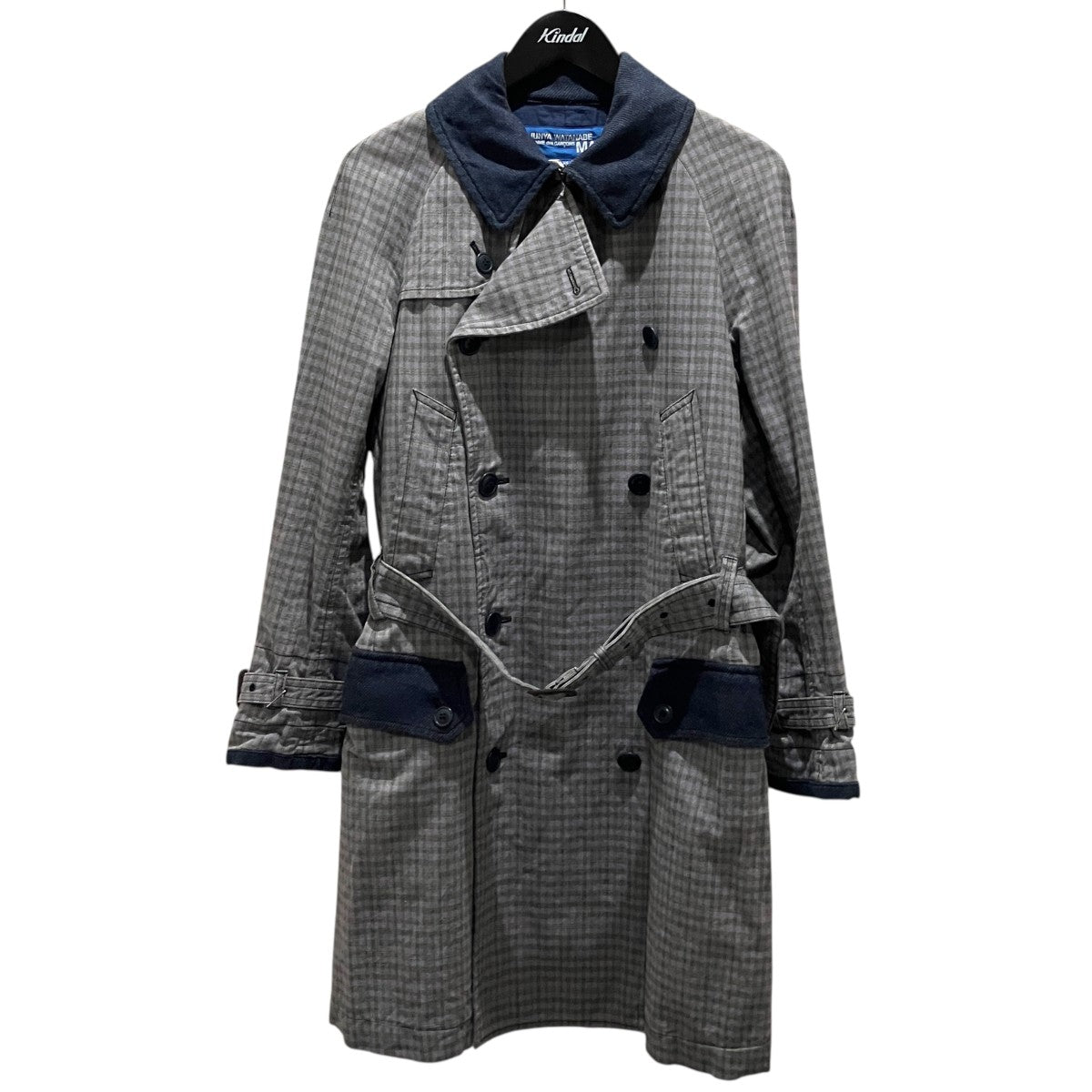 JUNYA WATANABE MAN 13AWコットンチェックトレンチコートWL-C036 古着・中古-1枚目のアイテム画像