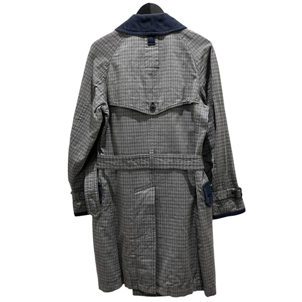 JUNYA WATANABE MAN 13AWコットンチェックトレンチコートWL-C036 古着・中古-2枚目のアイテム画像