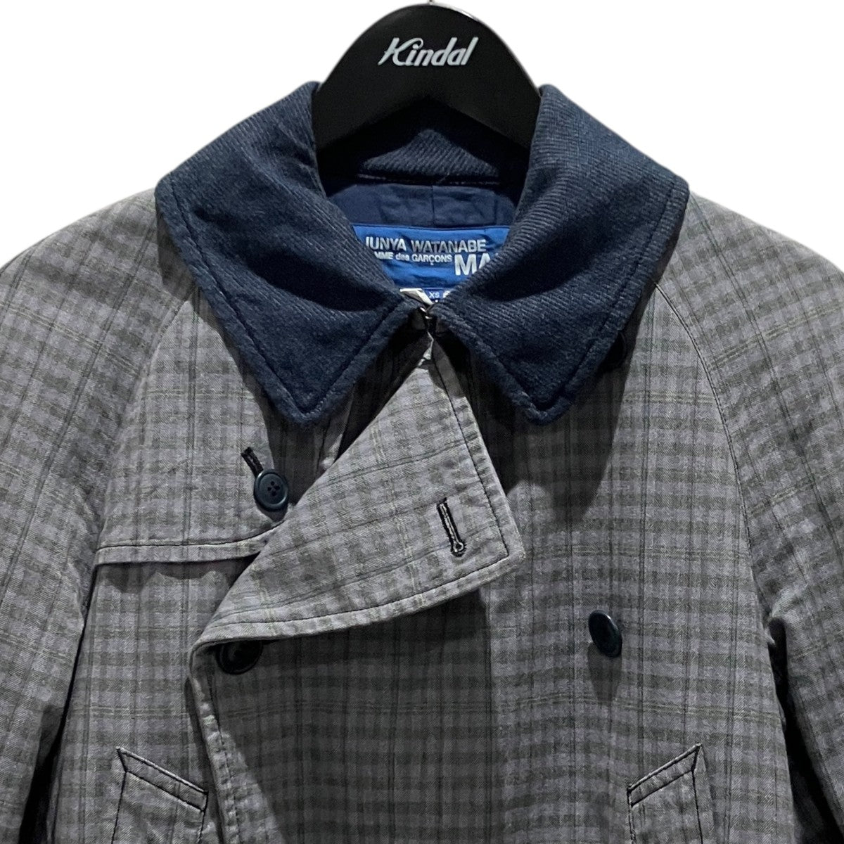 JUNYA WATANABE MAN 13AWコットンチェックトレンチコートWL-C036 古着・中古-3枚目のアイテム画像