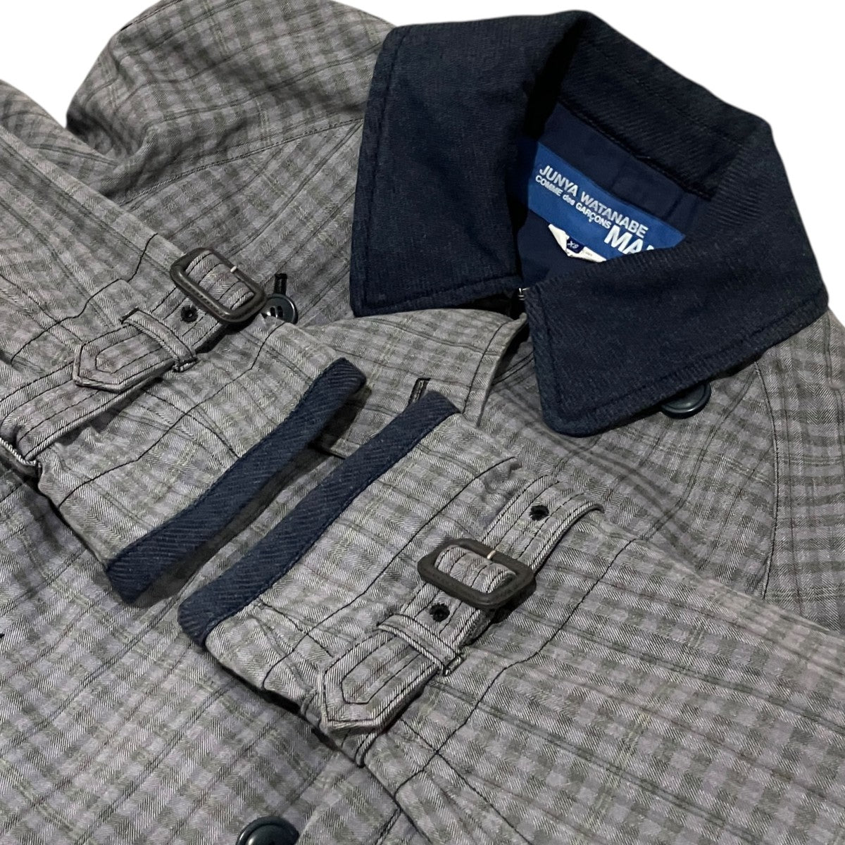 JUNYA WATANABE MAN 13AWコットンチェックトレンチコートWL-C036 古着・中古-5枚目のアイテム画像