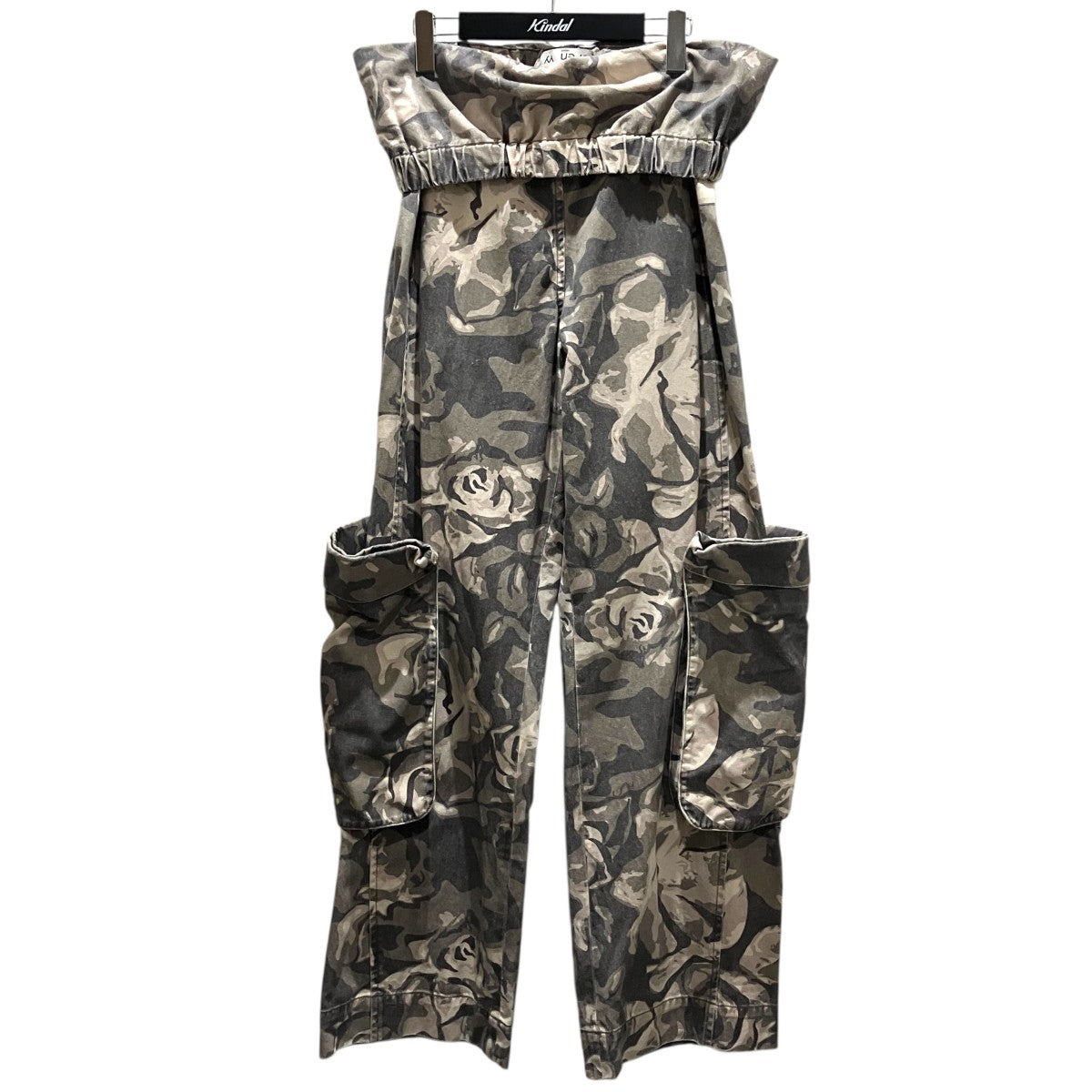 24SS【CAMO ROLLED WAIST CARGO PANTS】ミリタリーパンツYY241PT017