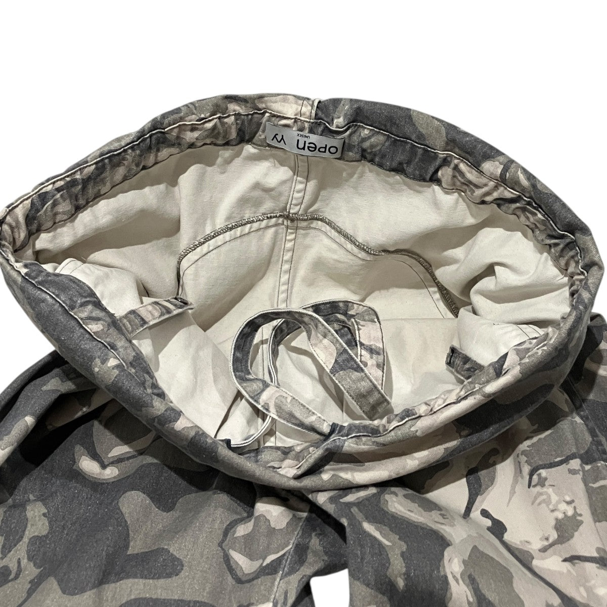24SS【CAMO ROLLED WAIST CARGO PANTS】ミリタリーパンツYY241PT017