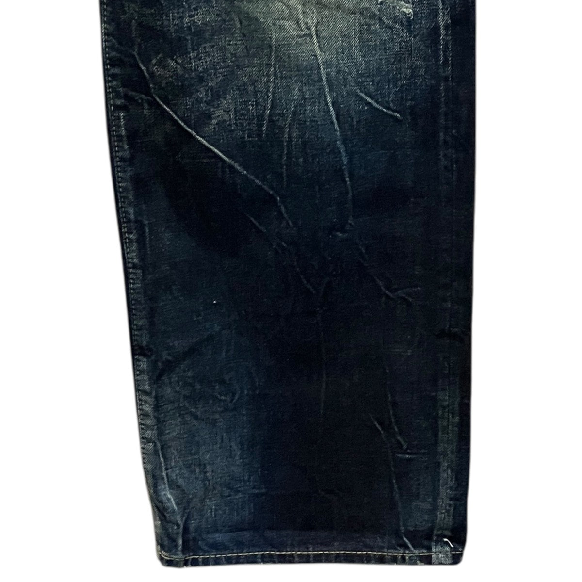 Denham 【OLDTIMER MIJ GREENERY】ダメージ加工デニムパンツ01-25-08-11-037 古着・中古-4枚目のアイテム画像