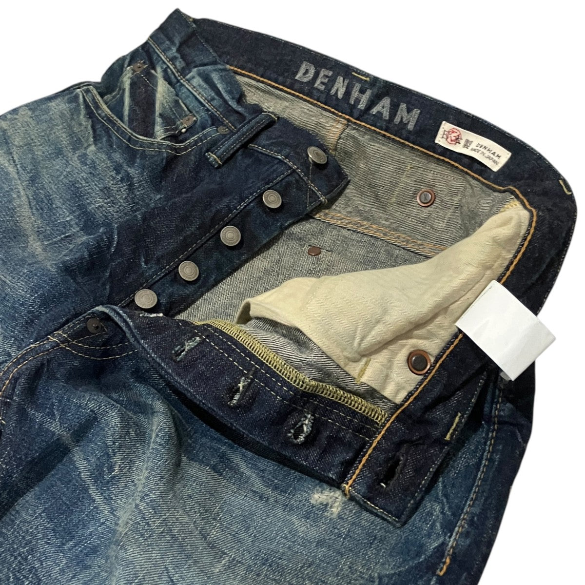 Denham 【OLDTIMER MIJ GREENERY】ダメージ加工デニムパンツ01-25-08-11-037 古着・中古-5枚目のアイテム画像