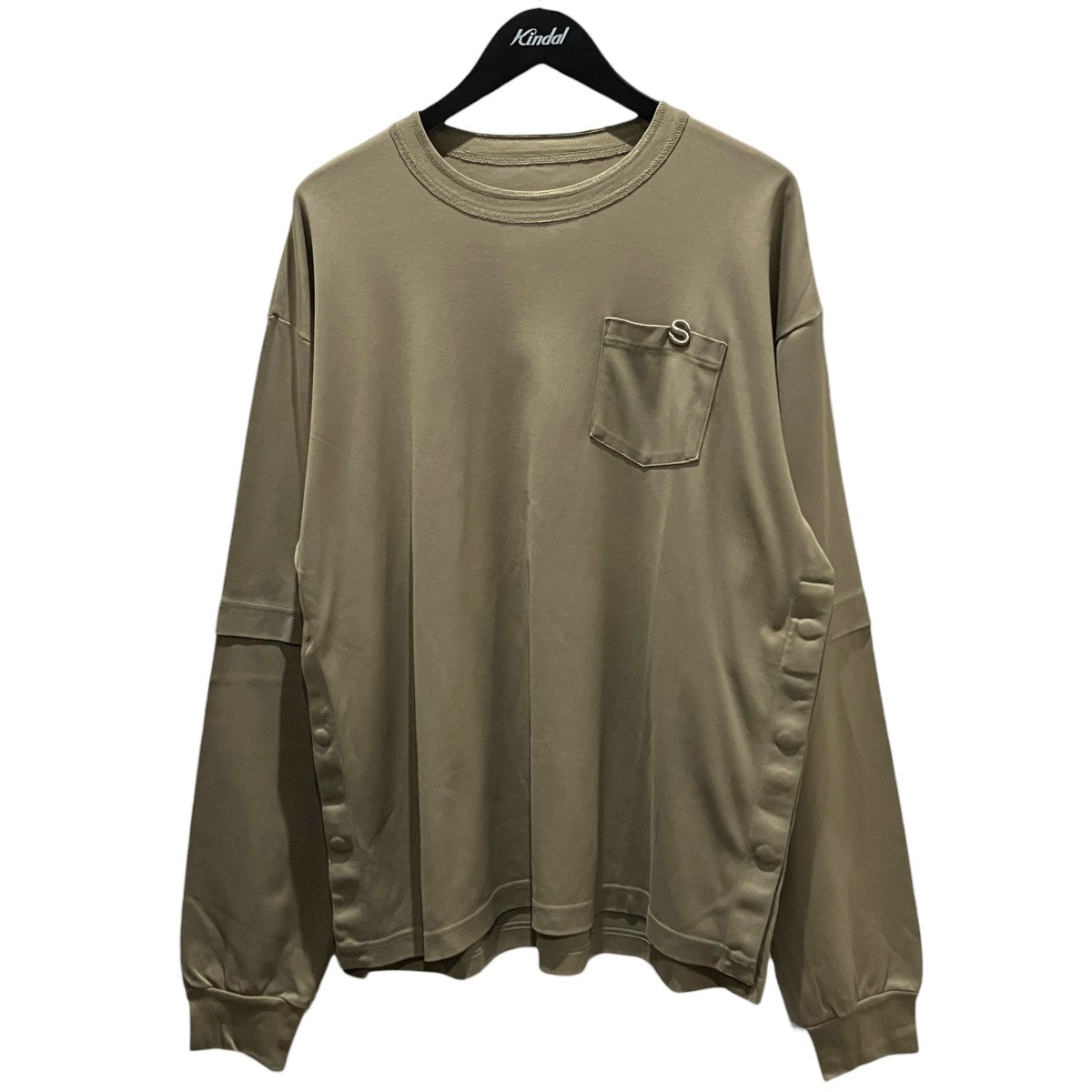 sacai 【Cotton Jersey T-Shirt】長袖カットソー23-03028M 古着・中古-1枚目のアイテム画像