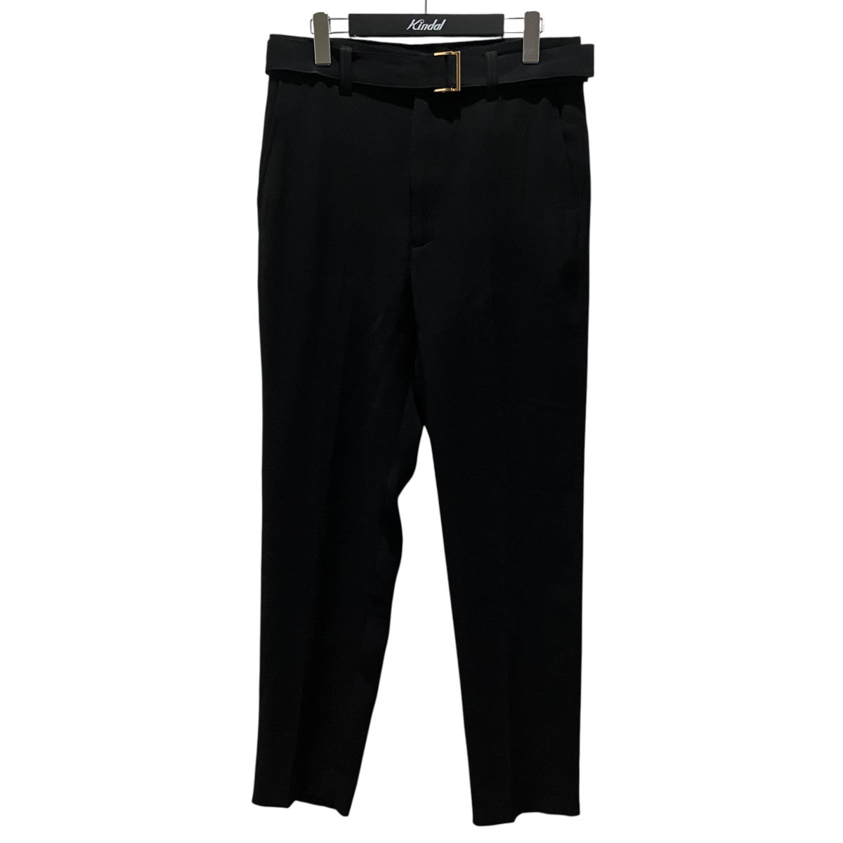 CULLNI ベルトピンタックフレアロングパンツ22-AW-0058 古着・中古-1枚目のアイテム画像