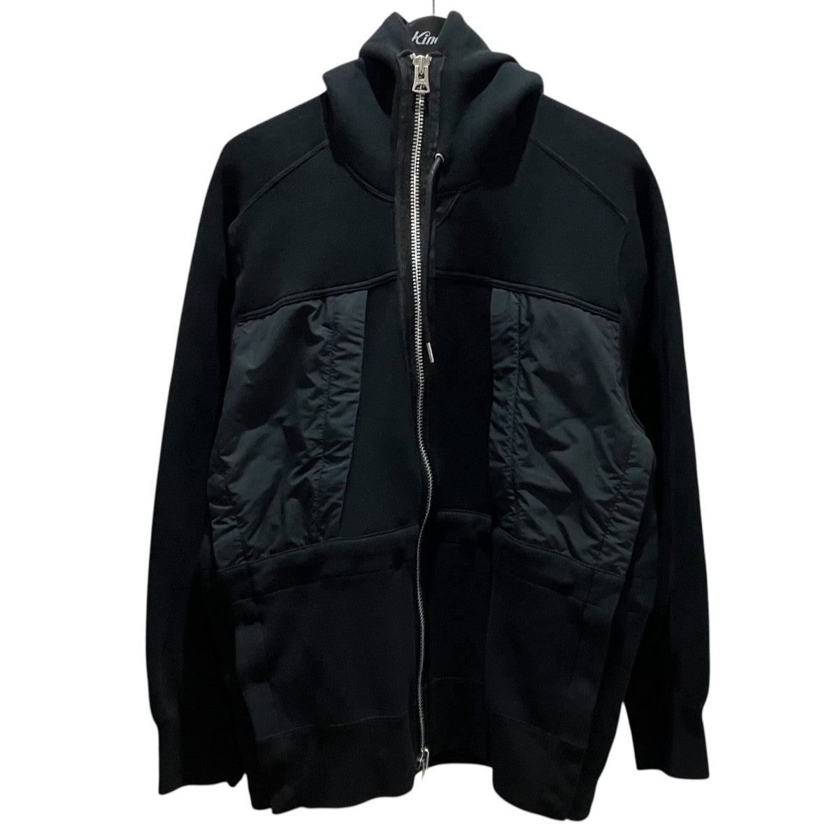 sacai 【Nylon Twill×Sponge Sweat Hoodie】ナイロンツイル スポンジスウェットフーディ23-03093M 古着・中古-1枚目のアイテム画像